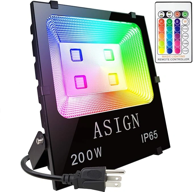 ASIGN RGB LED Flood Light - Smart Outdoor Lighting for Tech Lovers